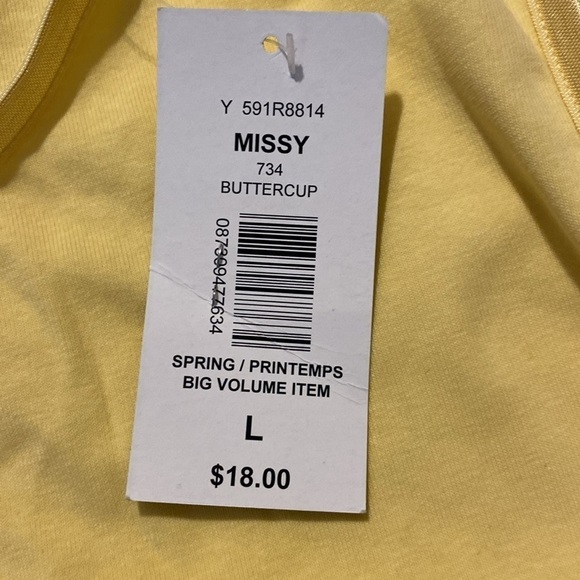 Alia Missy  Buttercup Sleeveless Blouse (Size Large) NWT - Picture 6 of 7